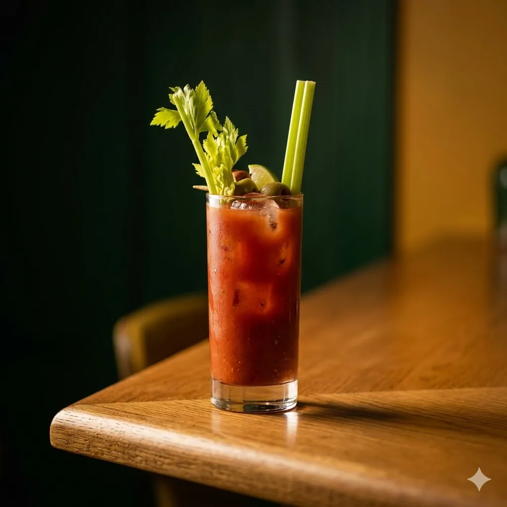 Bloody Mary vodka Absolut jus de tomate tabasco sel de céleri branche fraîche verre highball glacé Brigitte Le Bar rue Marie et Louise Paris 10e Canal Saint-Martin