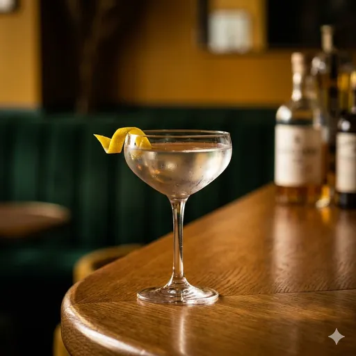 Cocktail Brigitte au gin et Saint Germain, signature de Brigitte Le Bar Paris 10e