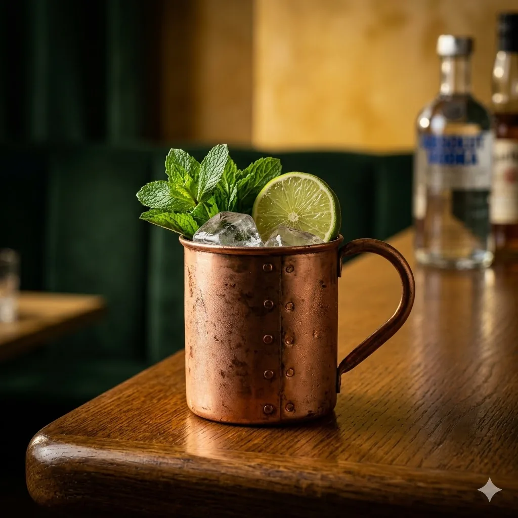 Moscow Mule vodka Ginger Beer citron au comptoir de Brigitte Le Bar, Canal Saint-Martin Paris 10e