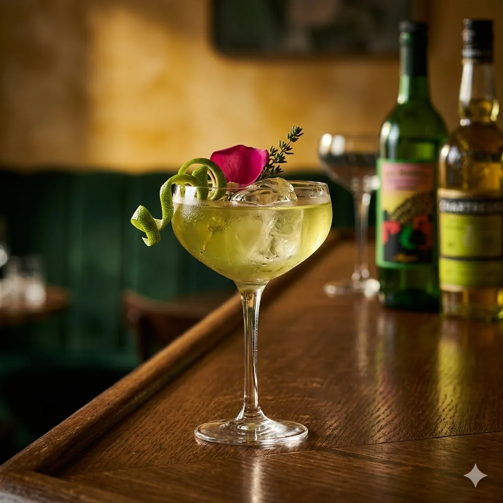 Cocktail signature Naked Bribri mezcal Chartreuse Ramazzotti, création maison Brigitte Le Bar, Paris 10e Canal Saint-Martin