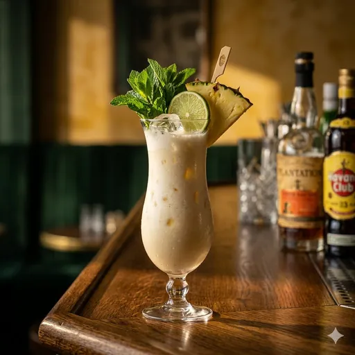 Piña Colada de Brigitte au rhum et coco, cocktail tropical de Brigitte Le Bar Canal Saint-Martin