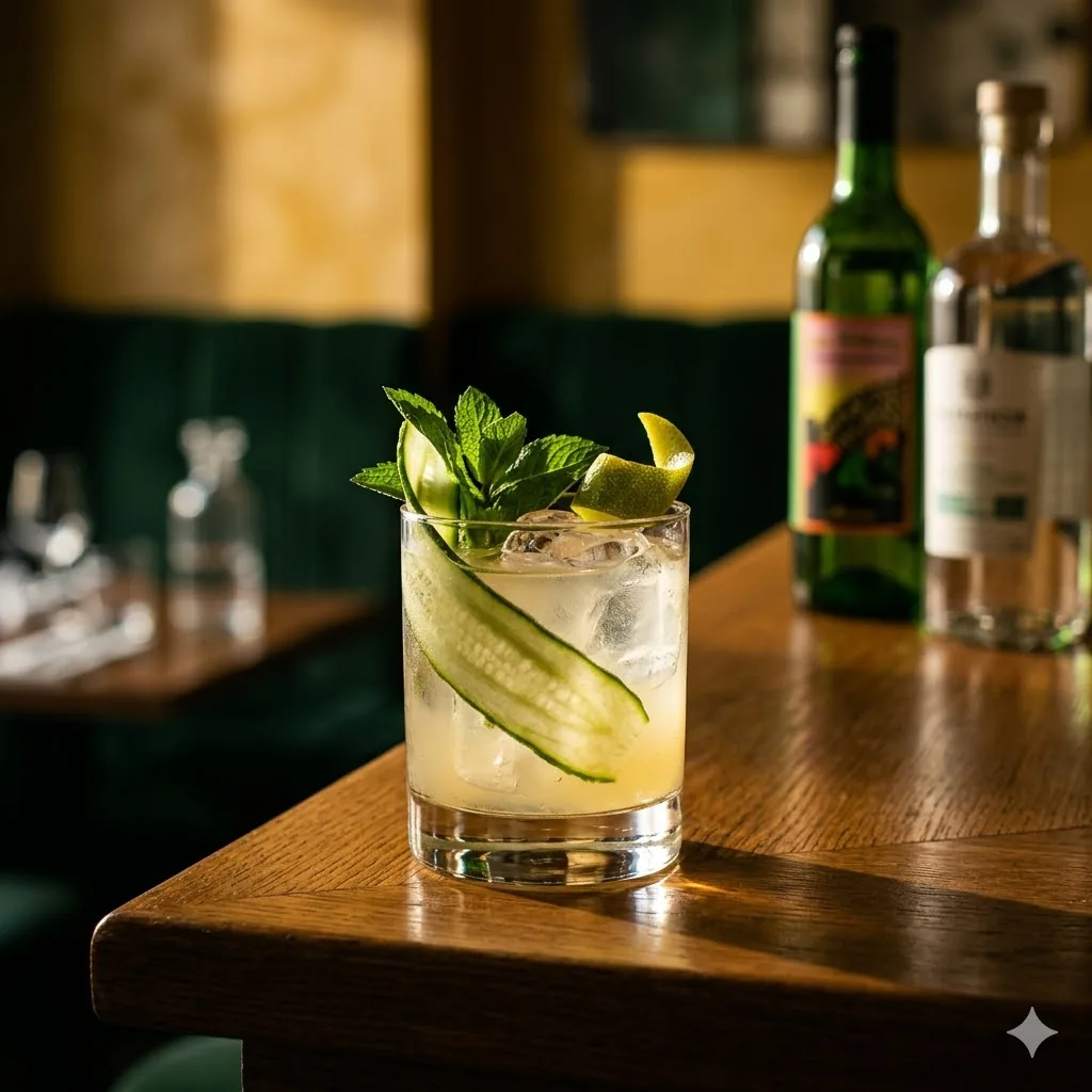 Cocktail Viracocha mezcal ananas gingembre cannelle piment servi au Brigitte Le Bar, Paris 10e Canal Saint-Martin